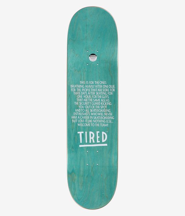 Tired Skateboards Tipsy Mouse 8.25" Tabla de skate (pink)