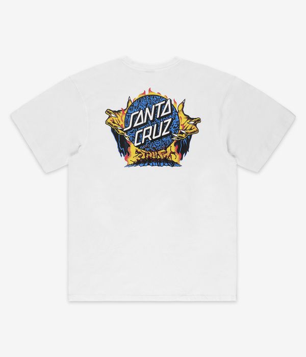 Santa Cruz Knox Firepit Dot Camiseta (white)