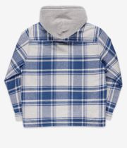 Vans Piedmont Plaid Shacket Jacket (oatmeal heather true navy)