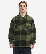 Vans Denby Fuzzy Shacket Shirt Jacke (black loden green)