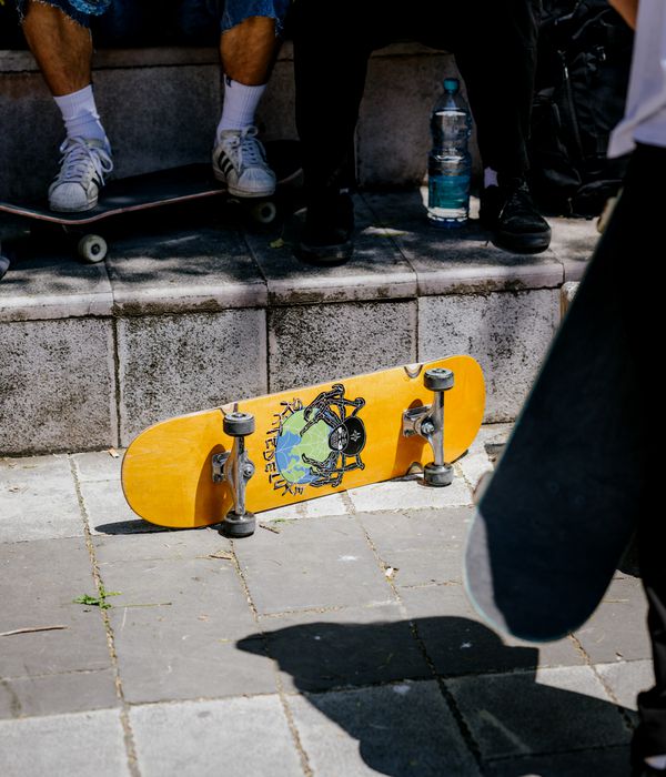 skatedeluxe Global Spinner Full Wheel Wells 8.375" Skateboard Deck (multi)