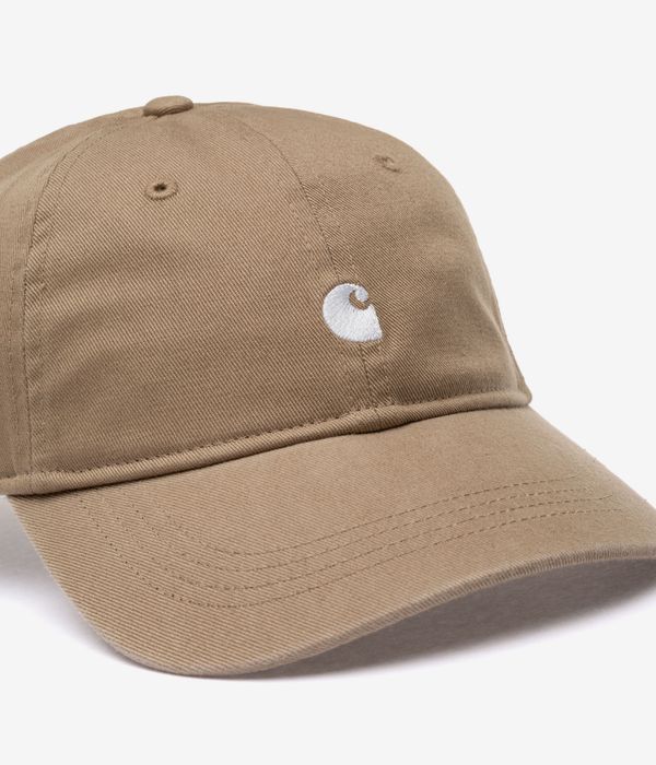 Carhartt WIP Madison Logo Cap (leather white)