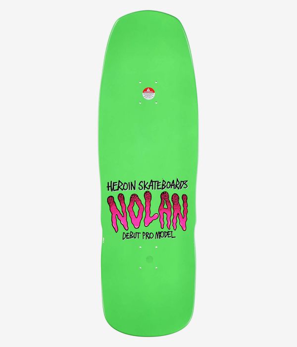 Heroin Skateboards Nolan Mutation 10.1" Skateboard Deck (green)