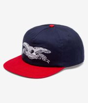 Anti Hero Basic Eagle Snapback Cap (navy red)
