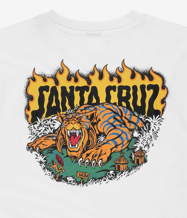 Santa Cruz Salba Tiger Redux Camiseta (white)