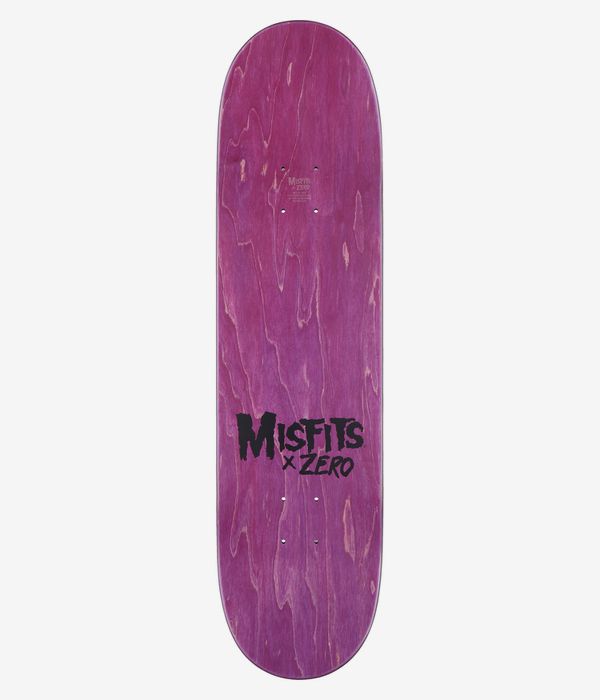 Zero x Misfits Fiend Skull 8.25" Skateboard Deck (black gitd)