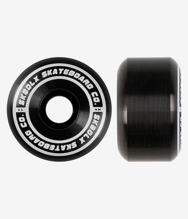 skatedeluxe Conical Rouedas (black) 55mm 100A Pack de 4