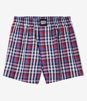 Lousy Livin Check Boxers (squared blue)