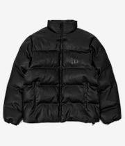 Wasted Paris Faux Leather Puffer Veste (black)
