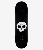 Zero Team Single Skull 8.75" Skateboard Deck (black white)