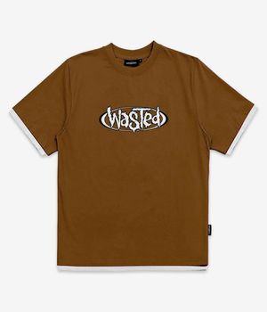 Wasted Paris Negative T-Shirt (ice brown white)