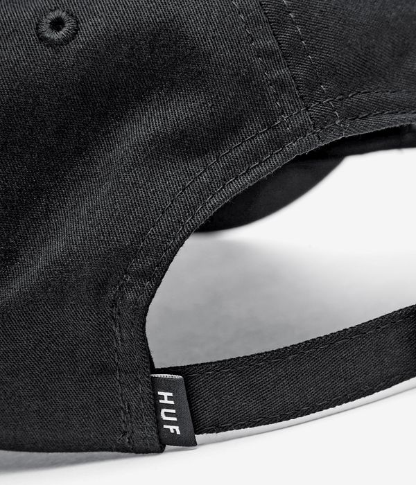 HUF Essentials OG Logo CV 6 Panel Casquette (black)
