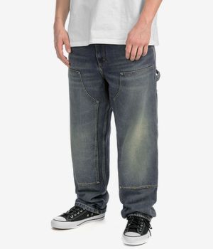 Carhartt WIP Double Knee Pant Smith Jeans (blue worn used wash)