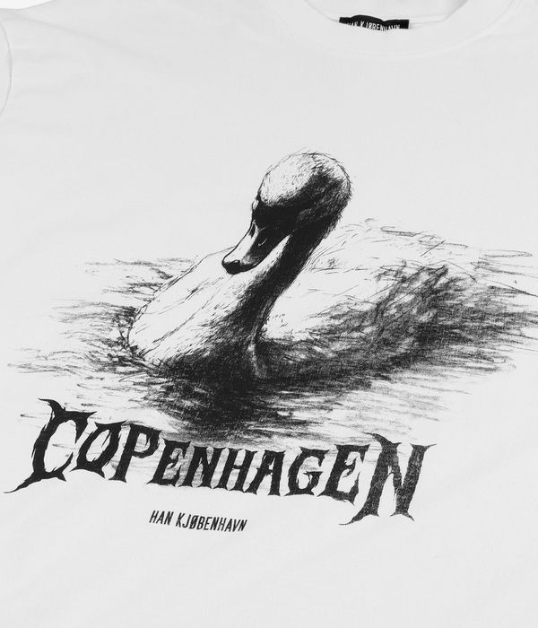 HAN KJØBENHAVN Hk Swan Oversized T-shirt (off white)
