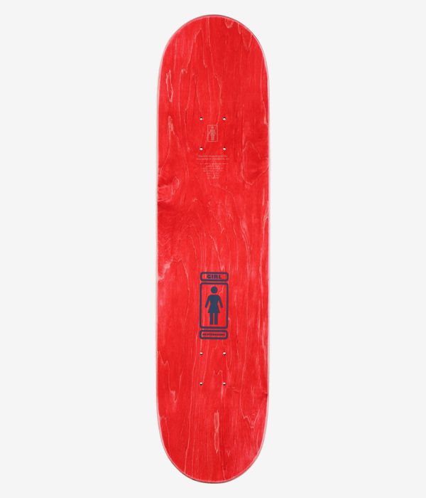 Girl Malto 93 Til 8" Skateboard Deck (red blue)