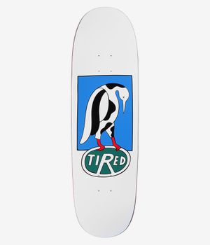 Tired Skateboards Rover Shaped 8.875" Skateboard Deck (white)