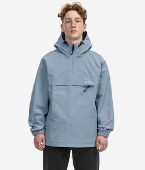 Carhartt WIP Windbreaker Pullover Veste (frosted blue white)