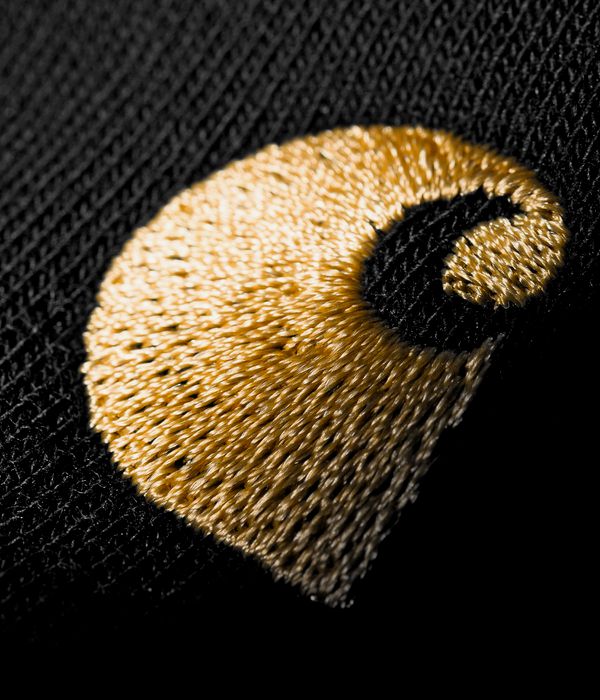 Carhartt WIP Chase Neck Zip Sweatshirt (black gold)