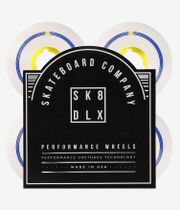 skatedeluxe Retro Conical Roues (white yellow) 55mm 100A 4 Pack