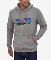 Patagonia P-6 Logo Uprisal Felpa Hoodie (gravel heather)
