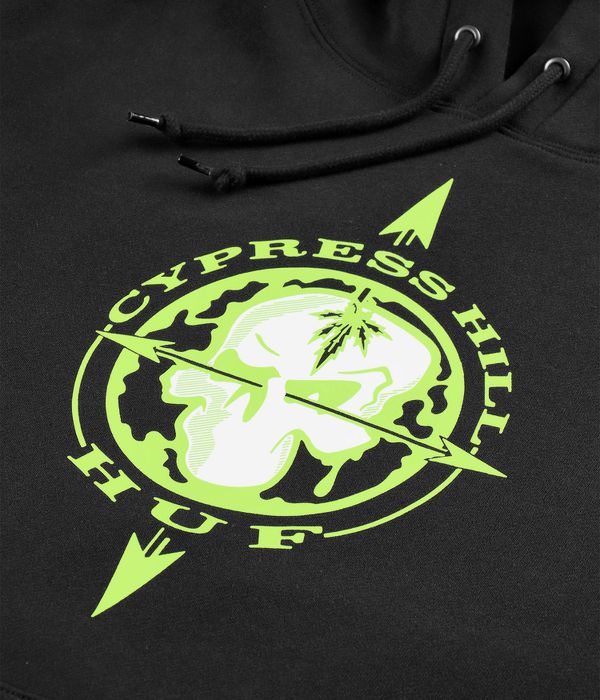 HUF x Cypress Hill Blunted Compass Bluzy z Kapturem (black)