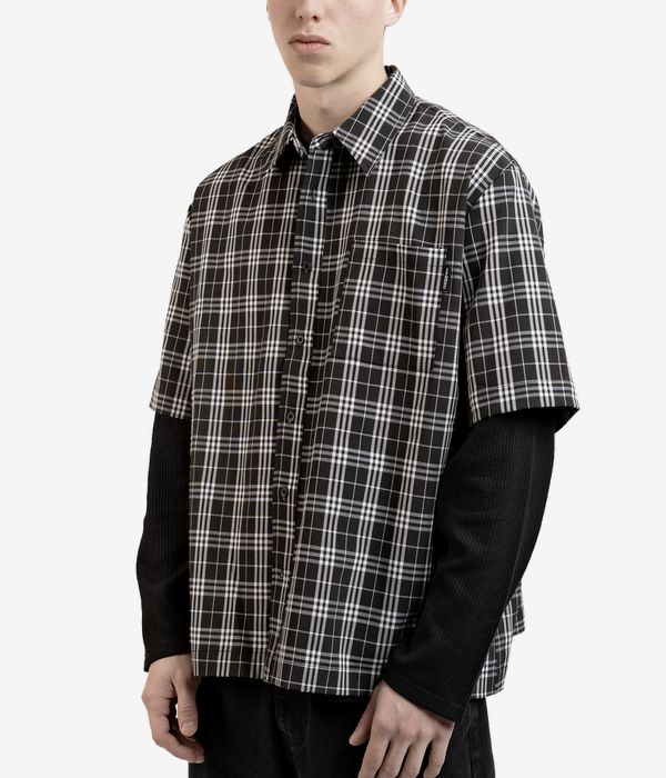 Wasted Paris Tartan Bones Camicia (black white)