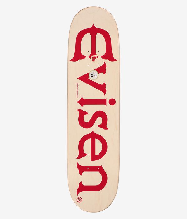 Evisen Logo 8.25" Skateboard Deck (red)