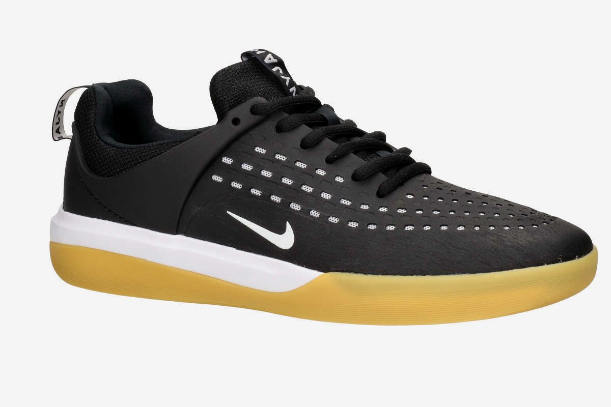 Nike SB Nyjah 3 Schoen (black white gum)