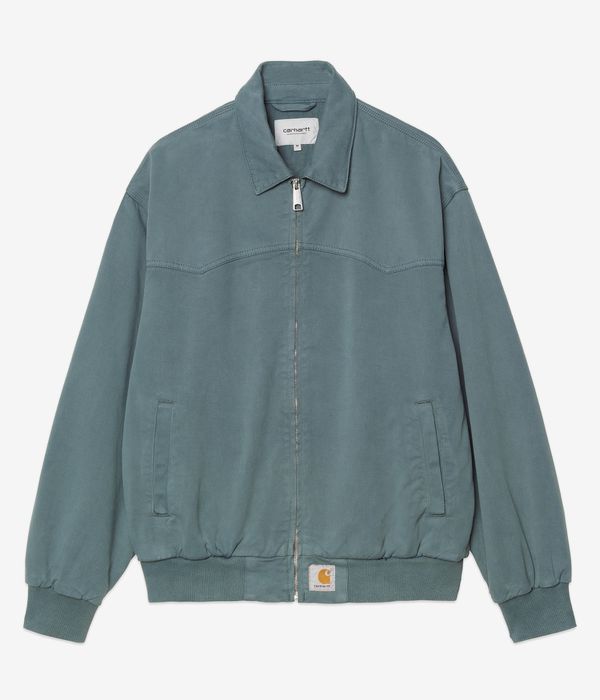 Carhartt WIP OG Santa Fe Dewey Jacke (silver pine garment dyed)