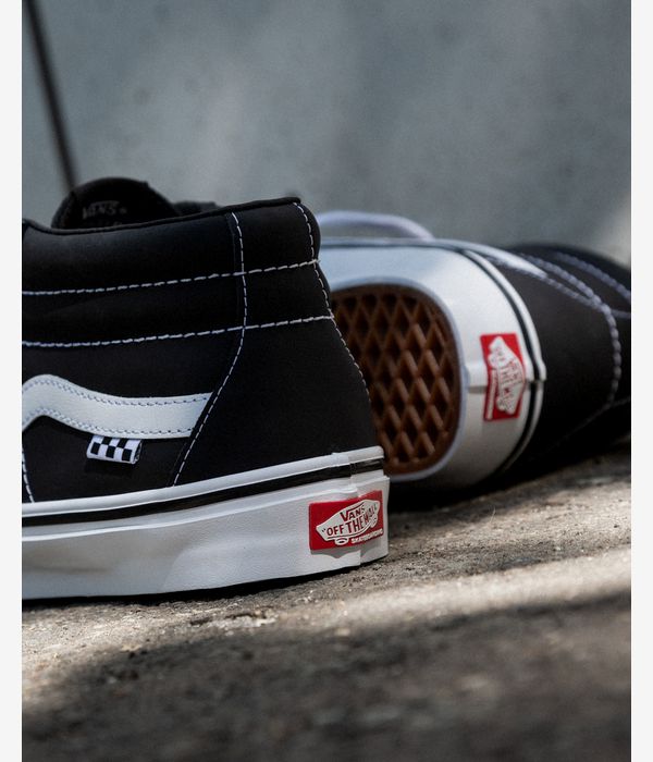 Vans Skate Grosso Mid Leather Schuh (black white emo)