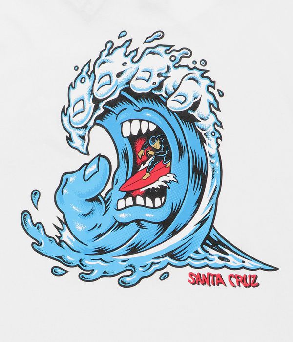 Santa Cruz Screaming Wave Camiseta (white)
