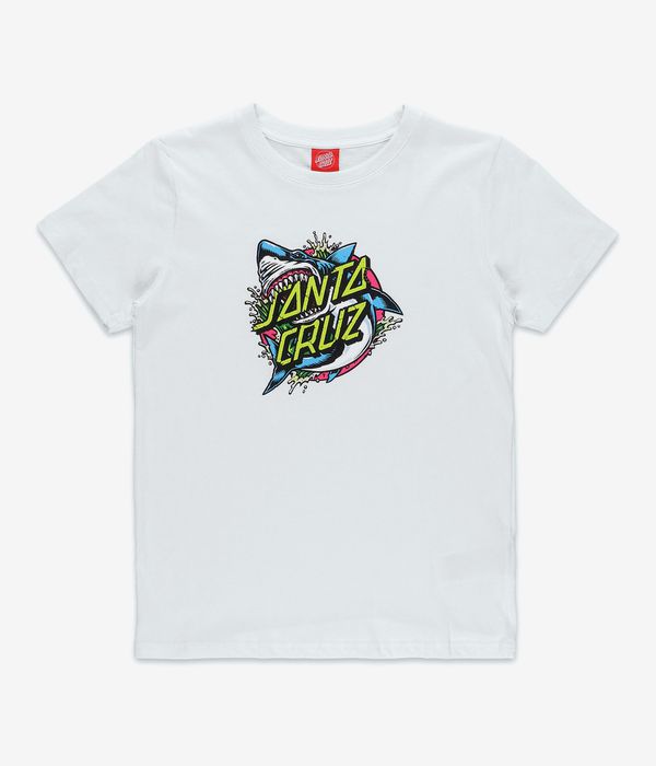Santa Cruz Shark Dot Front T-Shirt kids (white)