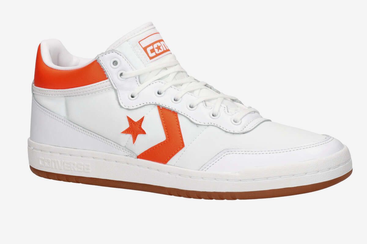 Converse CONS Fastbreak Pro Leather Shoes (white orange white)