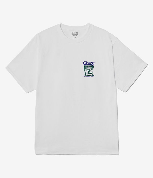 Obey Stop Worry Now T-Shirt (white)