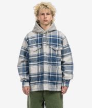 Vans Piedmont Plaid Shacket Jacket (oatmeal heather true navy)