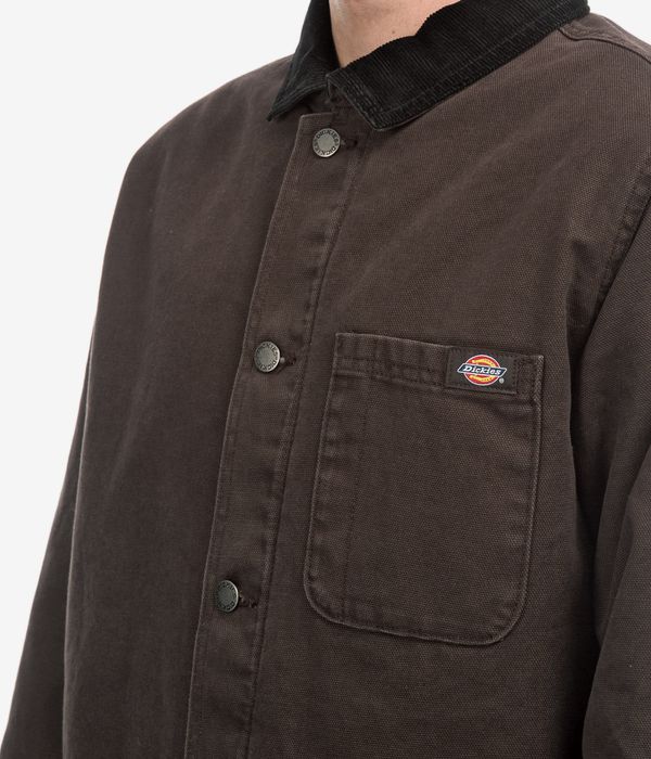 Dickies Duck High Pile Fleece Line Chore Veste (dark brown)