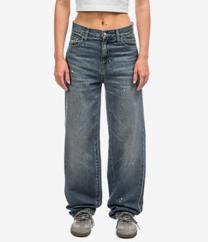 Carhartt WIP W' Arin Pant Organic Fairfield Jeans women (blue destroy wash splatter)
