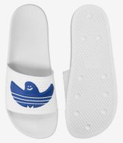 adidas Skateboarding Shmoofoil Teenslippers (core white team royal blue core)