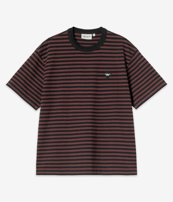 Carhartt WIP W' Essy T-Shirt women (stripe black amarone)