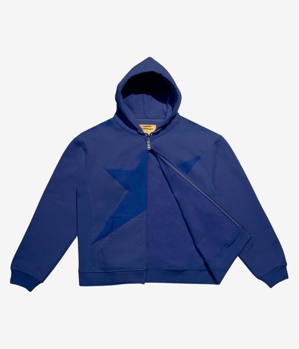 Carpet Company Puff Print Zip-Sweatshirt avec capuchon (purple)