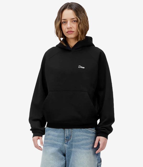Dime Classic Small Logo Felpa Hoodie (black)