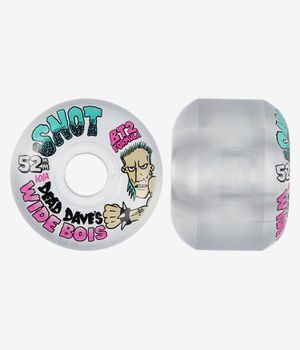 Snot Dead Dave Wide Boys Wheels (clear) 52 mm 101A 4 Pack