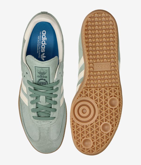 adidas Skateboarding Samba ADV Chaussure (green white gold)