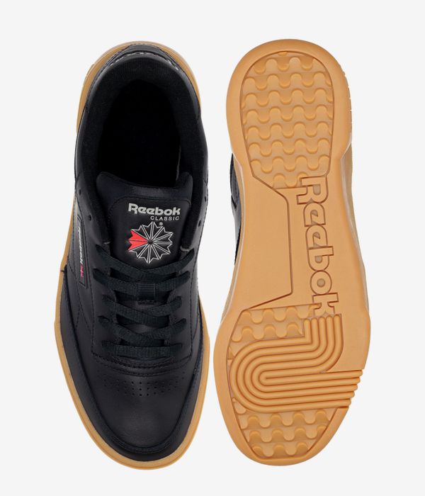 Reebok Club C Stacked Shoes (black gum)