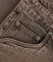 Dime Baggy Denim Jeans (sandblasted brown)