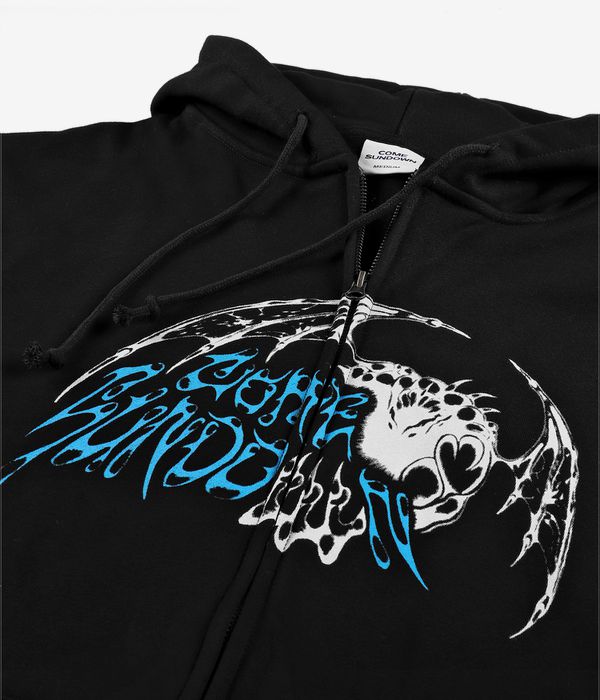 Come Sundown Grapnel Felpa Hoodie con zip (black)