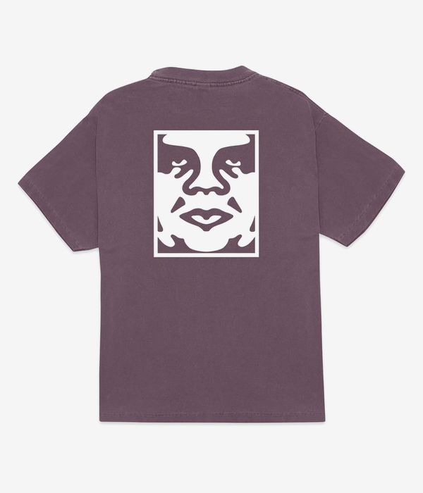 Obey Bold Icon Face T-Shirt (pigment plum perfect)