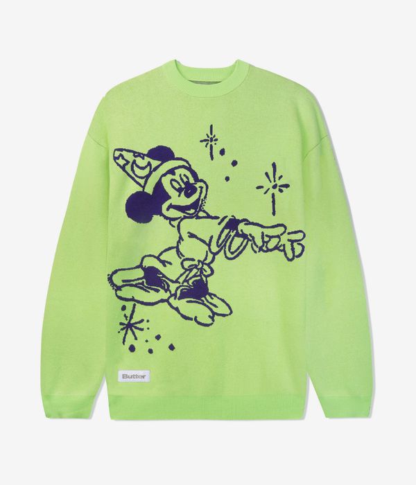 Butter Goods x Disney Cinema Knit Sweatshirt (washed lime)
