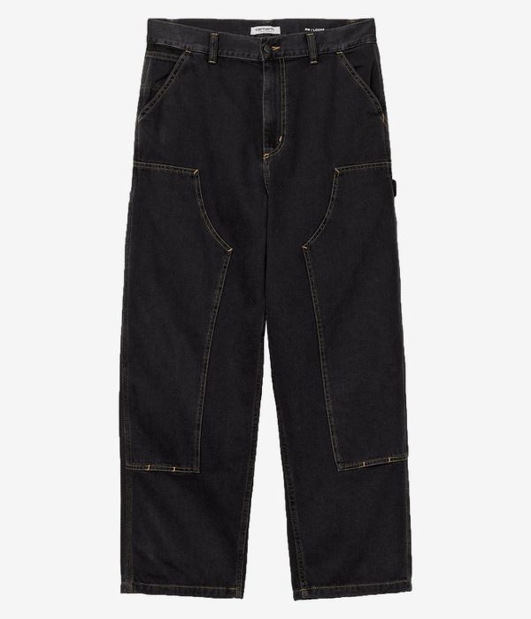 Carhartt WIP W' Brandon Double Knee Pant Maverick Jeans women (black stone  washed)