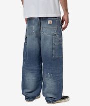 Carhartt WIP Single Knee Pant Pantalones (blue destroy wash splatter)